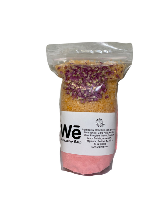 Strawberry Amaranth Bath Potion with Dead Sea Salt